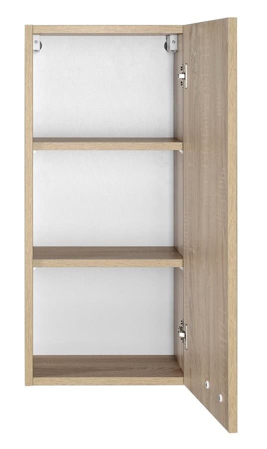ZOJA KERAMIA FRESH wisząca szafka 35x76x23cm lewa dąb platin