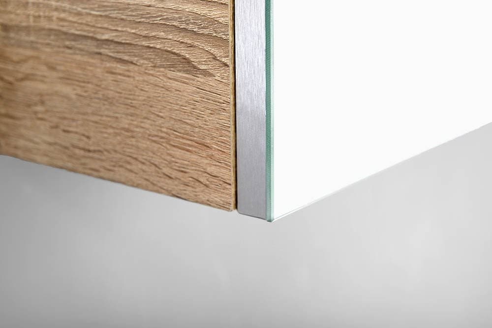 VEGA szafka z lustrem 80x70x18cm dąb platin