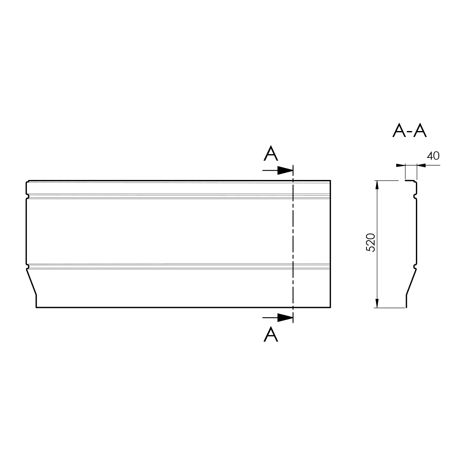 NILA obudowa czołowa biała z ABS/PMMA 3,2 mm