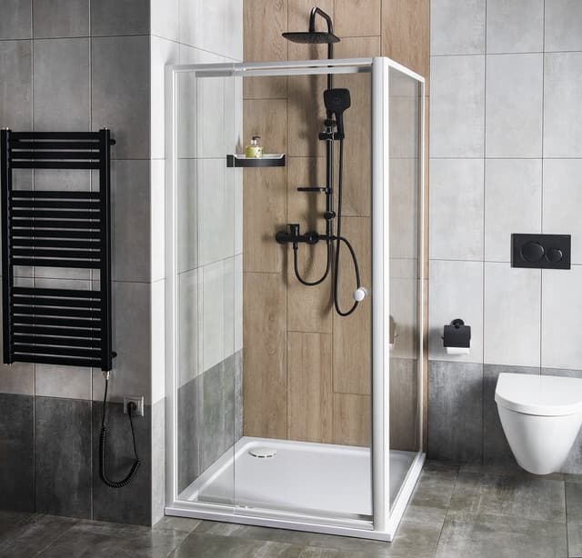 AMICO drzwi prysznicowe wnękowe uchylne 1040-1220x1850mm