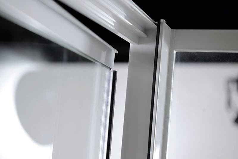 AMICO drzwi prysznicowe uchylne 740-820x1850mm, szkło bezpieczne