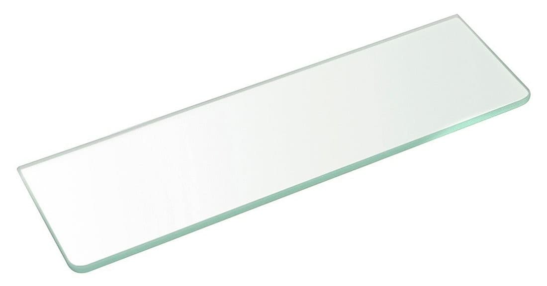 Półka szklana 300x100x8mm, hartowane szkło przezroczyste