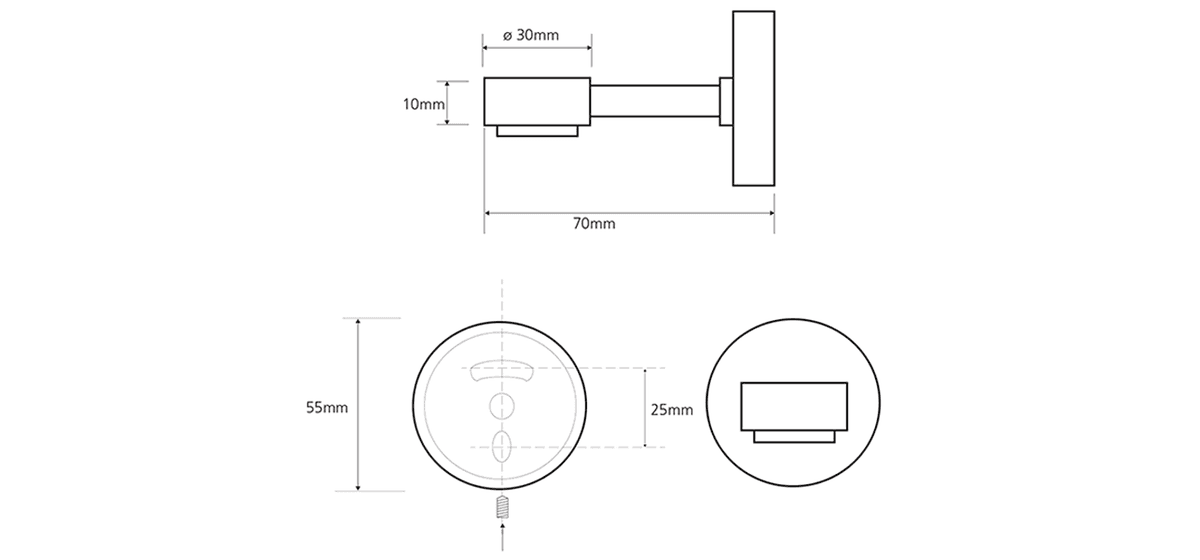 X-ROUND mydelniczka magnetyczna - akcesoria łazienkowe