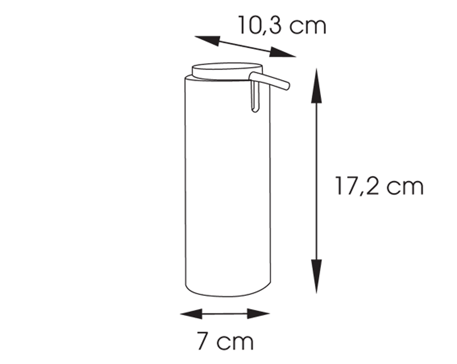 ALTEA dozownik mydła cylindra z bambusa