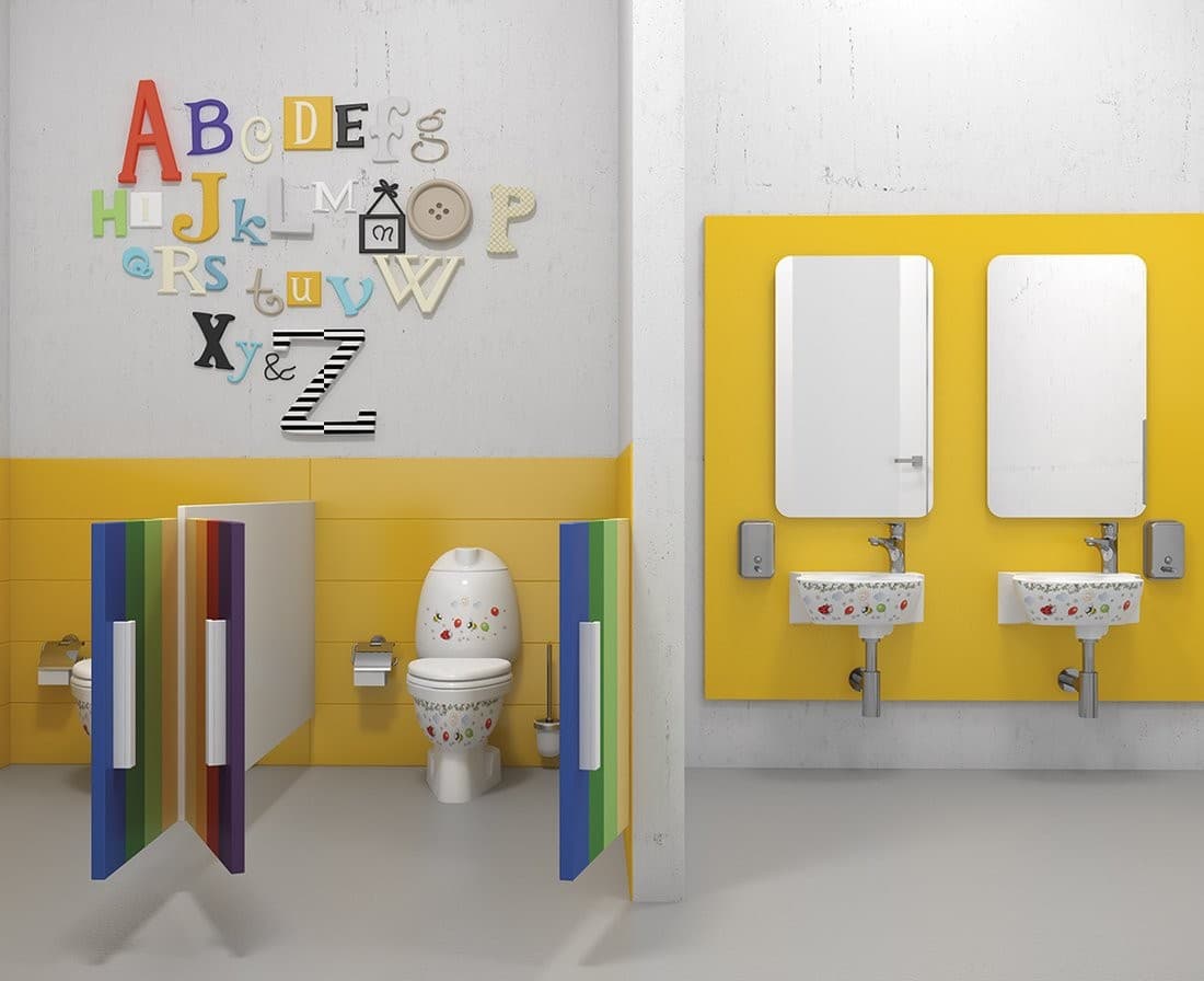 KID WC kompakt dla dzieci, dolny odpływ, biała ceramika