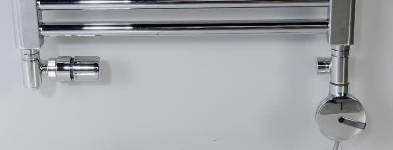 CORNER COMBI zestaw przyłączeniowy z termostatem lewy, chrom