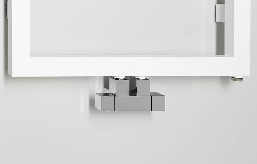 CUBE TWIN zestaw przyłączeniowy chrom 50mm