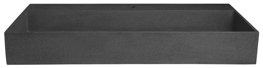 QUADRADO umywalka betonowa 96x44 cm z korkiem