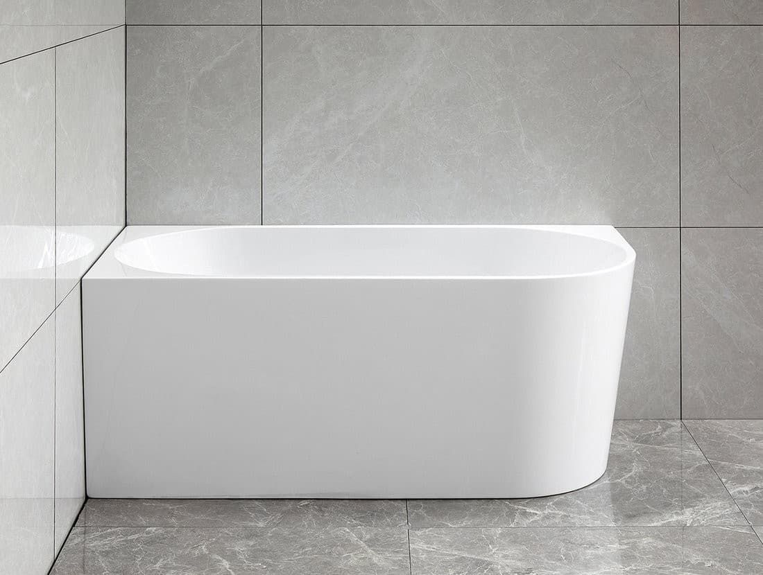 Wanna narożna przyścienna Tibera L 150x75, akryl Akripol
