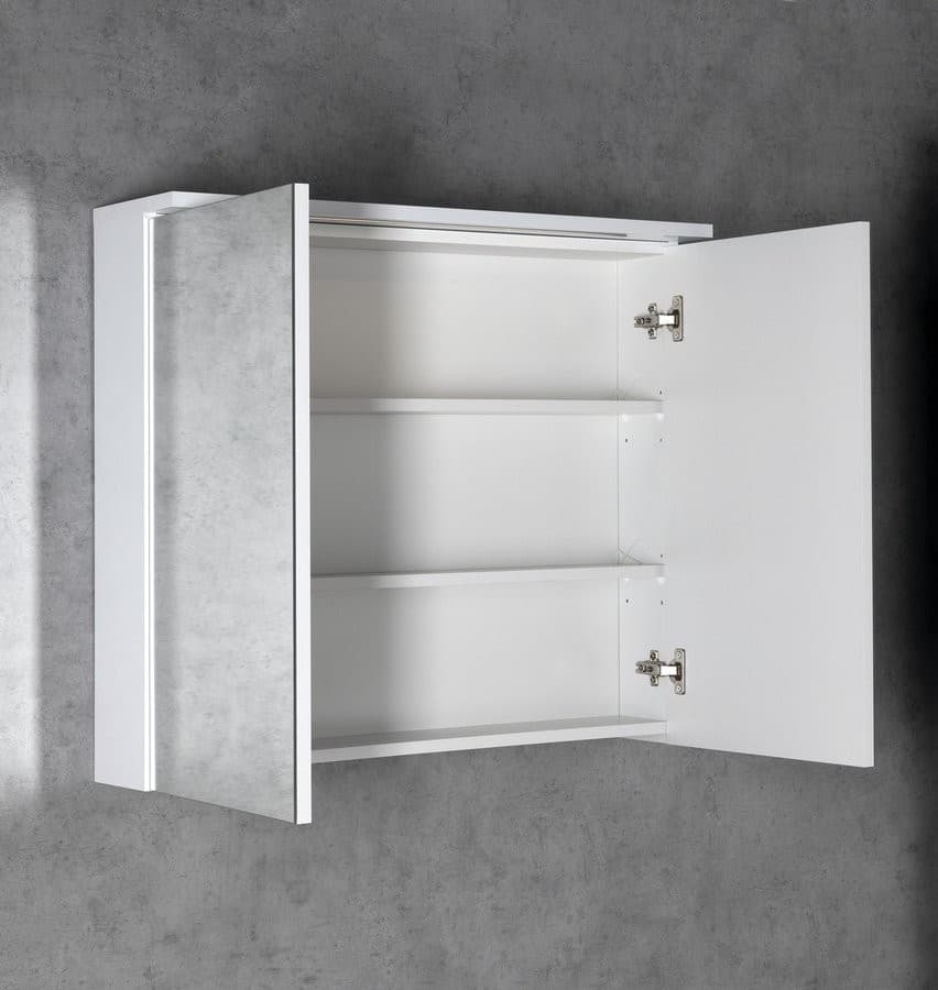 KAWA STRIP szafka z lustrem i LED 80x70x22cm
