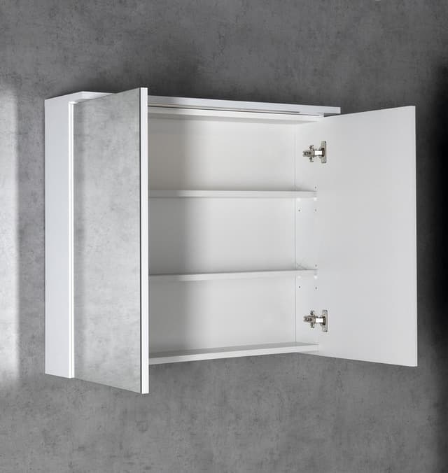 KAWA STRIP szafka z lustrem i LED 80x70x22cm
