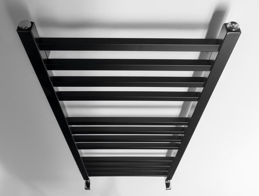 METRO grzejnik łazienkowy 450x890 mm, czarny mat drabinkowy