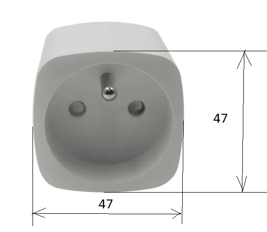 IQTECH inteligentny adapter gniazda 16A z bolcem ochronnym