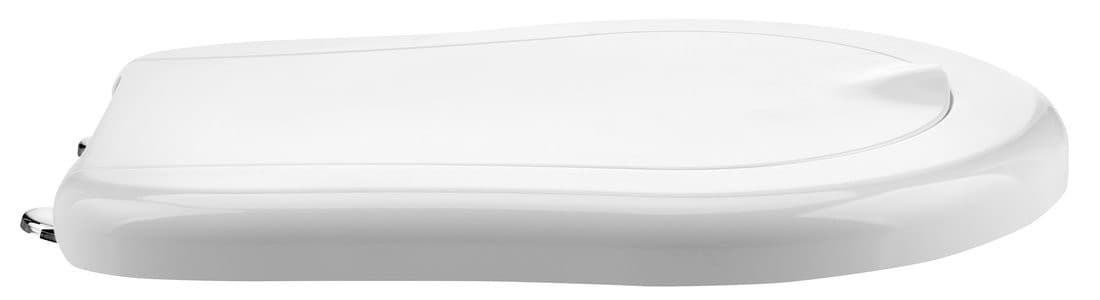 RETRO deska WC Soft Close, biała chrom
