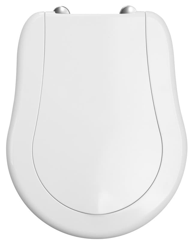 RETRO deska WC Soft Close, biała chrom