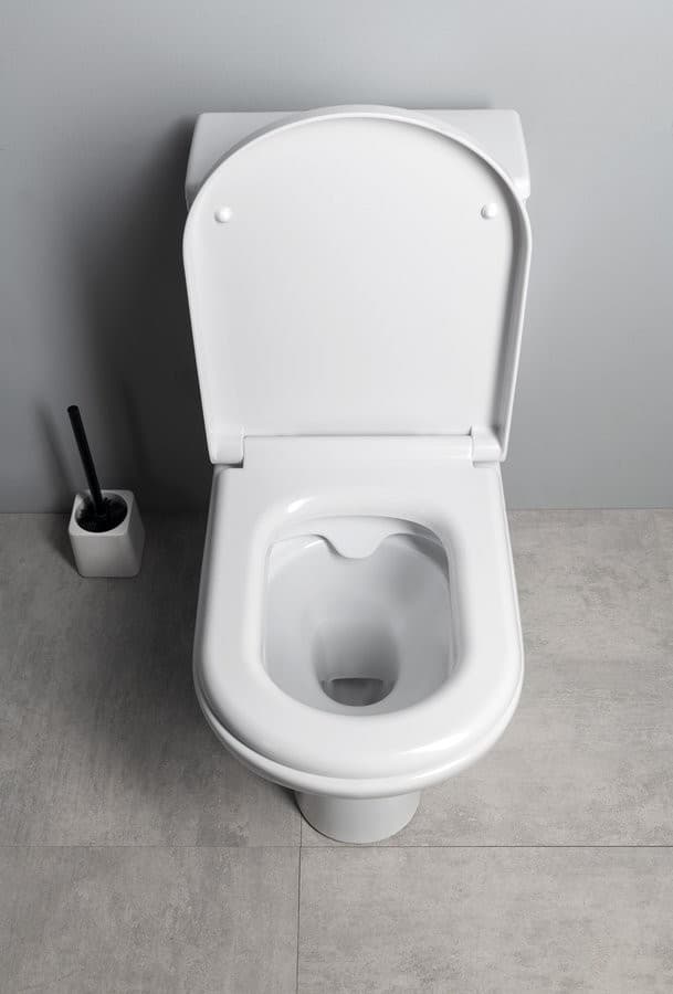 BEHRENS RIMLESS kompakt WC z odpływem pionowym/poziomym