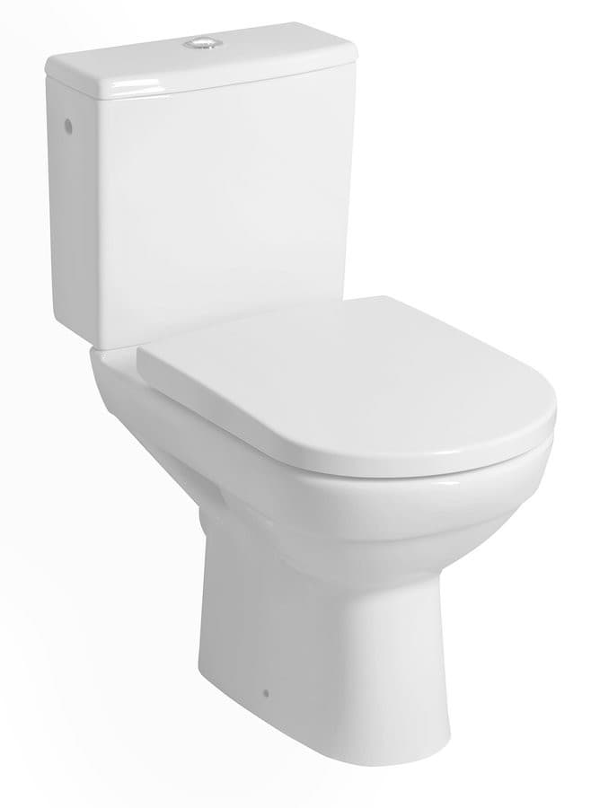 BEHRENS RIMLESS kompakt WC z odpływem pionowym/poziomym