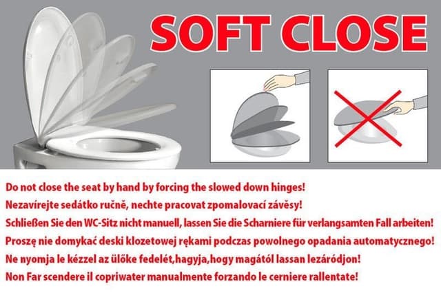 BEHRENS deska sedesowa Soft Close, biały (duroplast)