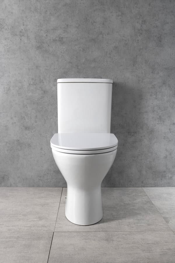 DARIO RIMLESS kompakt WC, odpływ poziomy/pionowy