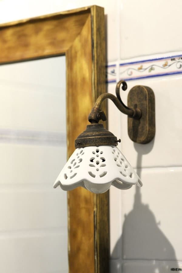BARI kinkiet E14 40W ceramiczny brązowy