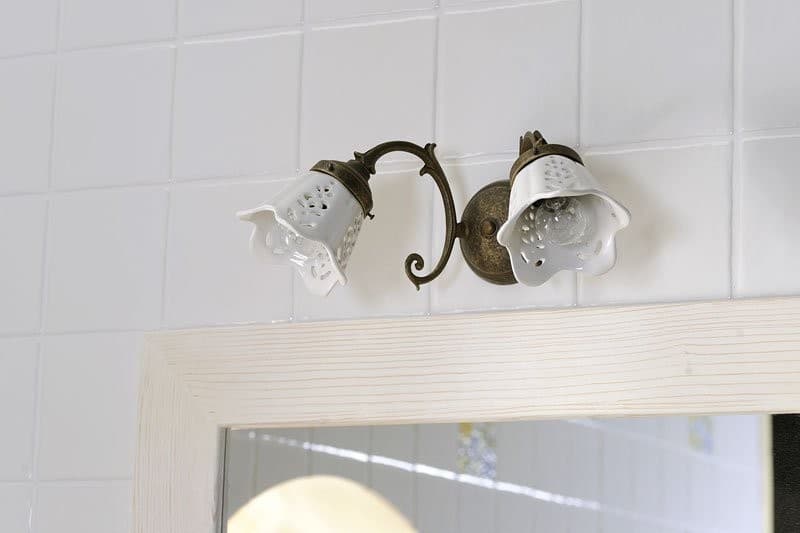 BRINDISI oświetlenie E14 2x40W ceramiczny brązowy