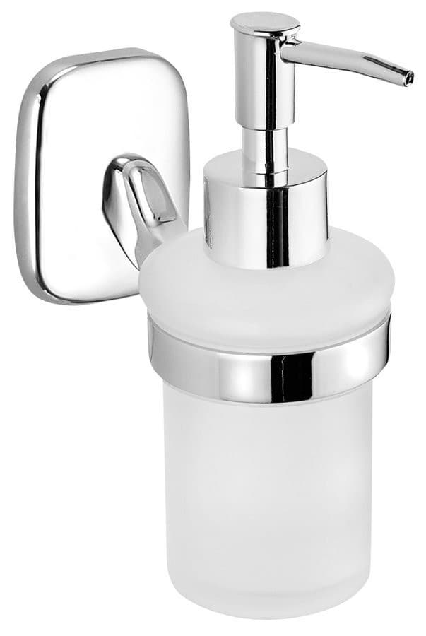 RUMBA dozownik mydła 160ml, szklany, chromowany