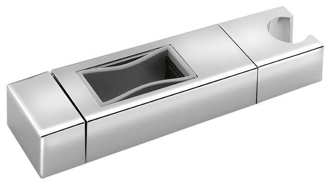 Zapasowy suwak do drążka prysznicowego 45x20mm ABS/chrom