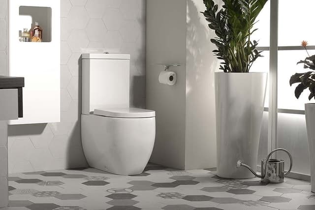 FLO kompakt WC, odpływ poziomy/pionowy, biały