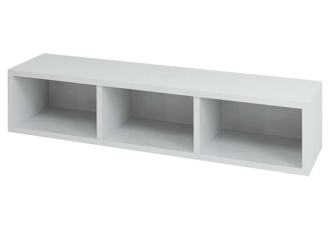 ESPACE otwarta szafka wisząca z półkami 20x94x22cm, biała