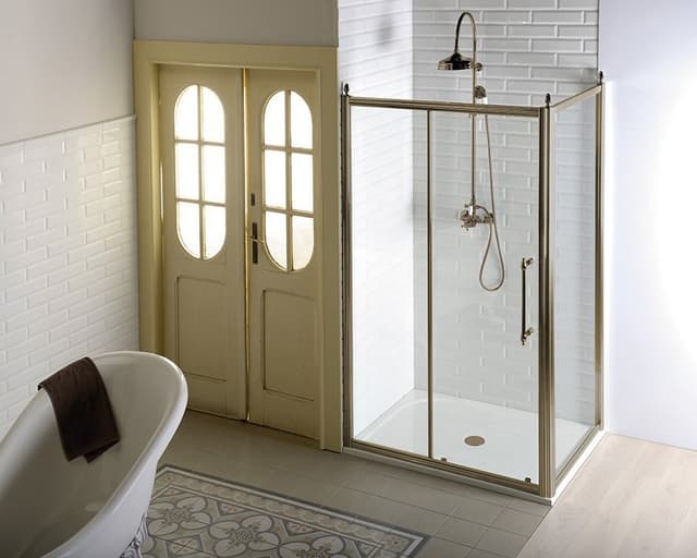 ANTIQUE drzwi prysznicowe przesuwne 1100mm z Coated Glass