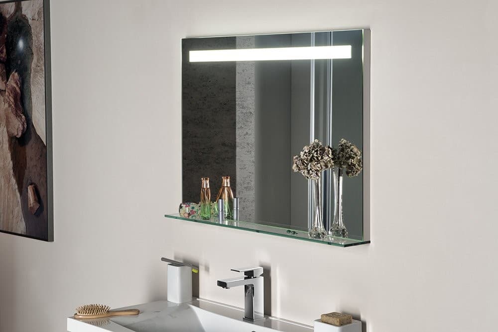 Lustro BRETO LED z półką 800x608 mm