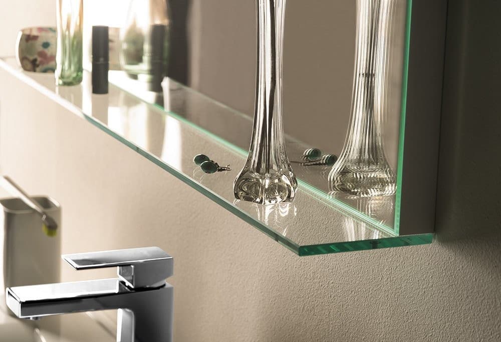 Lustro BRETO LED z półką 800x608 mm