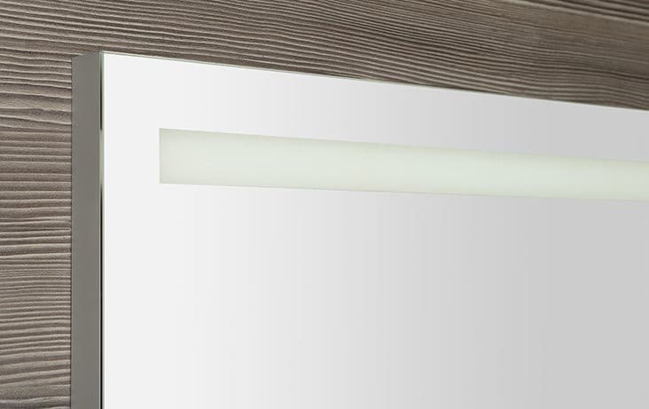 Lustro BRETO z oświetleniem LED i półką 1200x608 mm