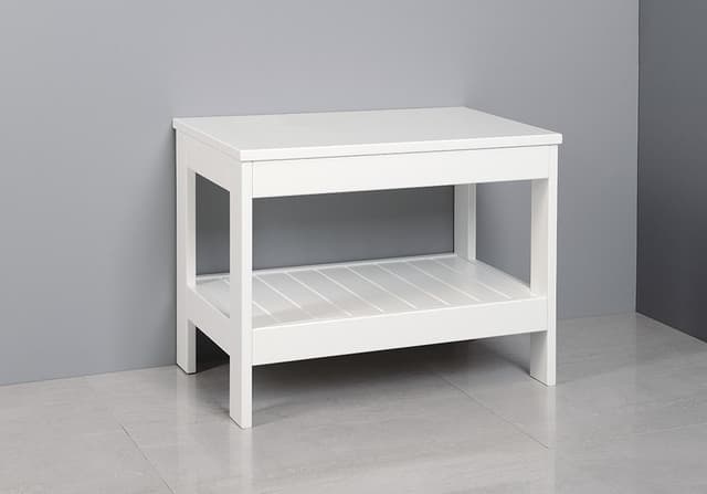 ETIDE niski regał łazienkowy 61x45x36 cm, matowa biel