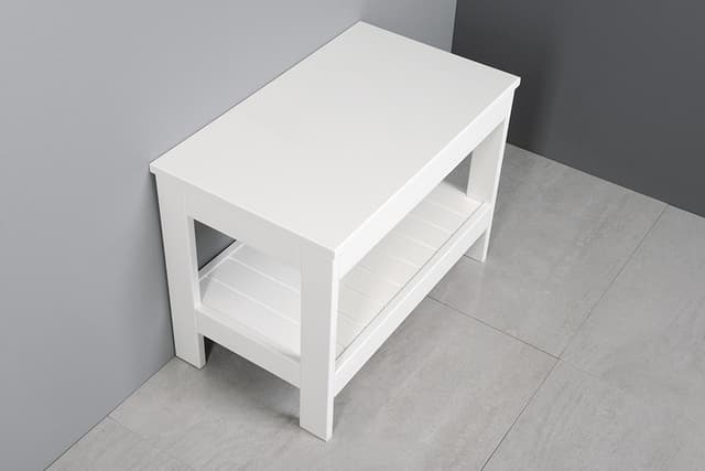 ETIDE niski regał łazienkowy 61x45x36 cm, matowa biel