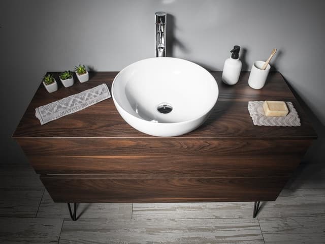 RONDANE umywalka nablatowa ceramiczna Ø 41 cm