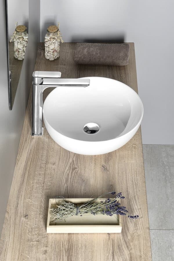 RONDANE umywalka nablatowa ceramiczna Ø 41 cm