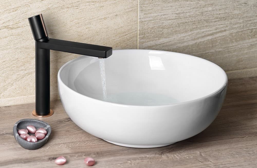 RONDANE umywalka nablatowa ceramiczna Ø 41 cm