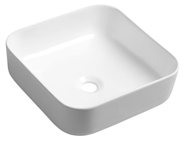 PRATA umywalka ceramiczna nablatowa 39,5x39,5 cm