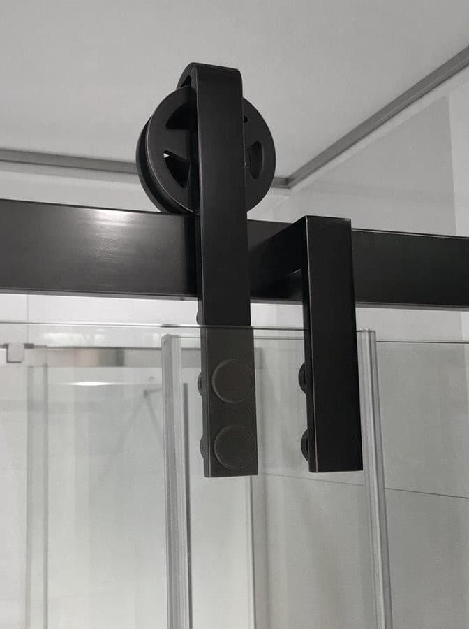 VOLCANO BLACK drzwi prysznicowe 1300 mm z Coated Glass