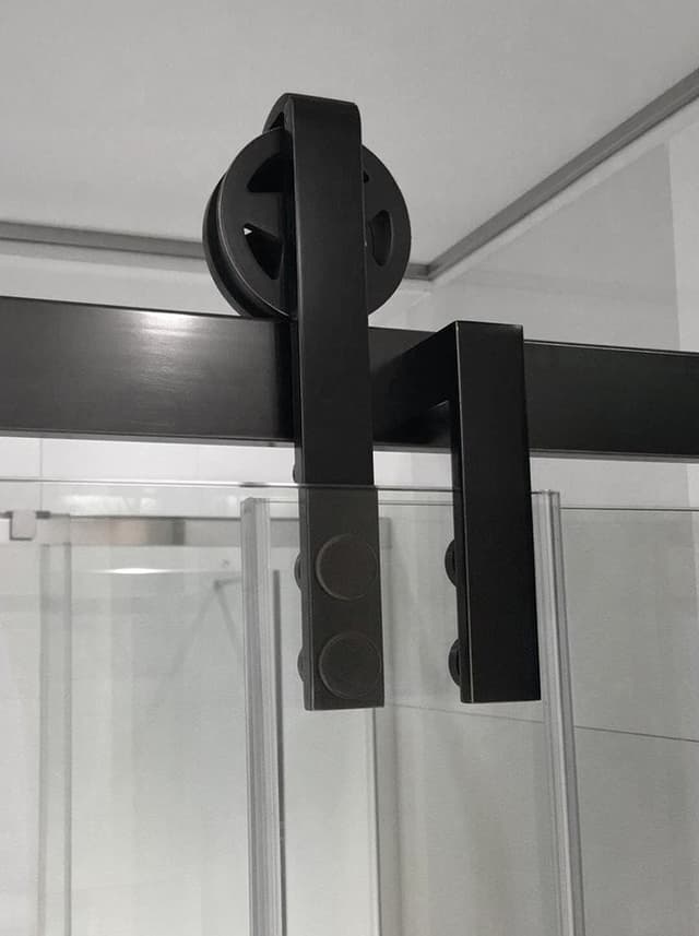 VOLCANO BLACK drzwi prysznicowe 1300 mm z Coated Glass
