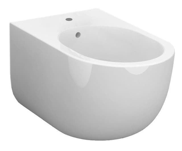 FLO bidet wiszący 37x54 cm, nowoczesny biały