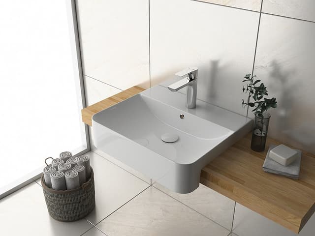 SOTT AQUA umywalka ceramiczna wpuszczana w blat 59x49cm