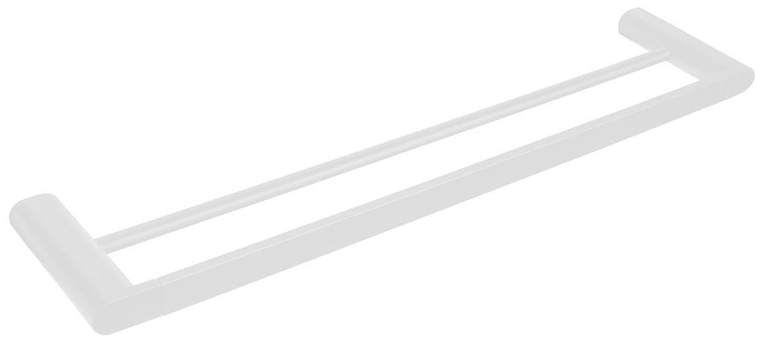 FLORI podwójny wieszak na ręczniki 600x127mm biały mat