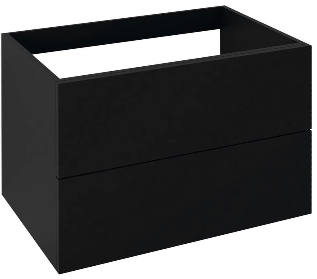 TREOS szafka z szufladami 75x53x50,5cm czarny mat