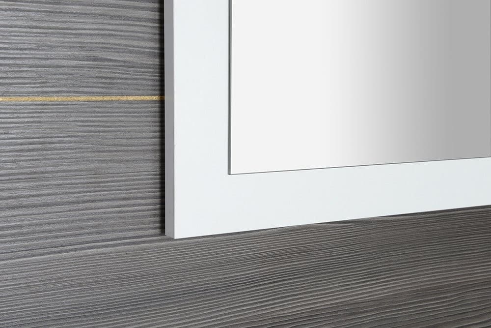 TREOS lustro w ramie 1100x500mm, biały mat