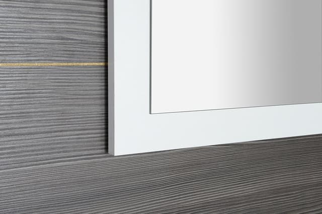 TREOS lustro w ramie 1100x500mm, biały mat