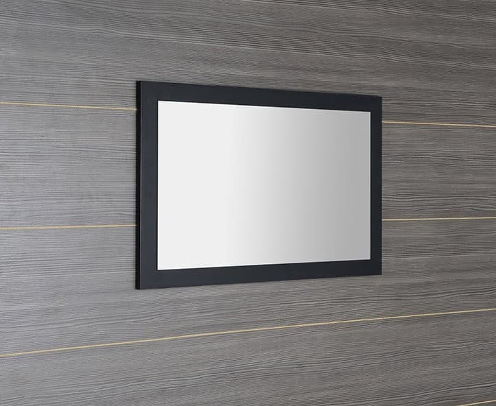 TREOS lustro w ramie 1100x500mm, czarny mat