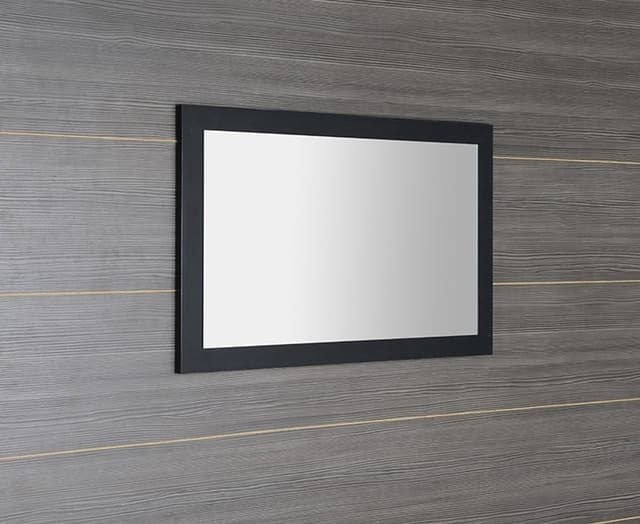 TREOS lustro w ramie 1100x500mm, czarny mat