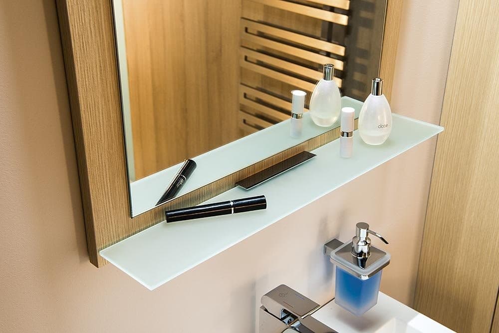 TREOS lustro w ramie 1100x500mm dąb Polar